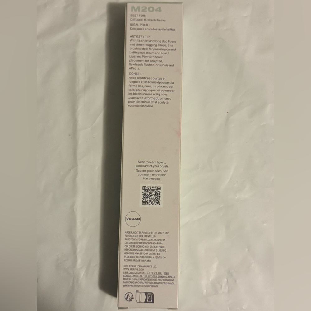 NEW Morphe M204 Cream Liquid Blush Brush Vegan Makeup Brush NIB - Picture 3 of 7